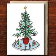 Christmas Greeting Card | Ice Skating